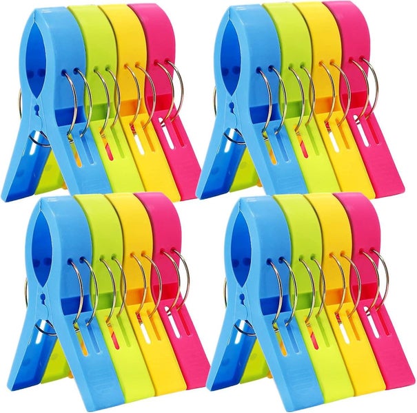 16 Pack Beach Towel Clips Chair Clips Towel Holder For Pool Chairs On Cruise-j Carousel 1