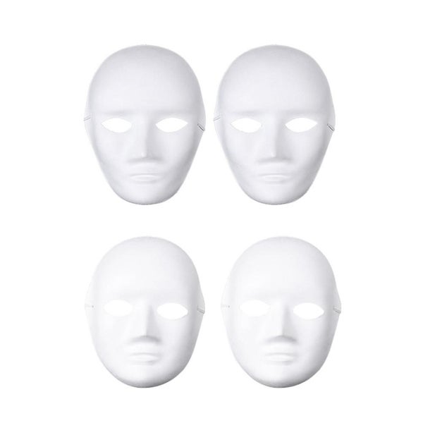 White Blank Diy Paper Mask For Dance Party Festival Performance Carousel 1
