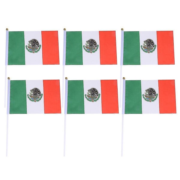 50 Pcs Mexican Flag Stick Flags Country Country Flags On Stick Mexico Party Fa