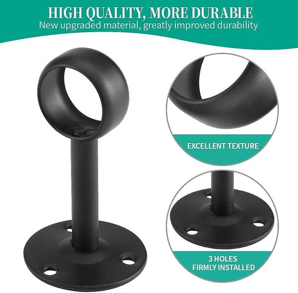 Ceiling-mount Curtain Rod Bracket Heavy Duty Carousel 2
