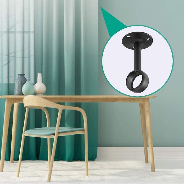 Ceiling-mount Curtain Rod Bracket Heavy Duty Carousel 4