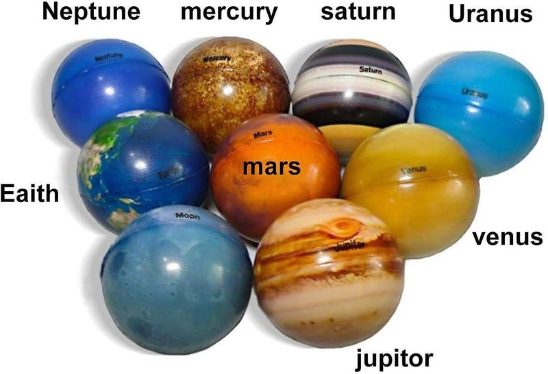 Planet Ball Toy Nine Planets Stress Reliever Educational Toys For Kids Carousel 2