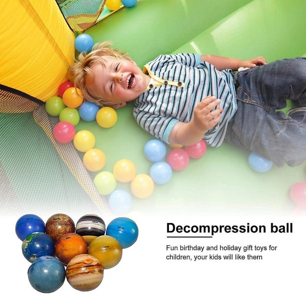 Planet Ball Toy Nine Planets Stress Reliever Educational Toys For Kids Carousel 5