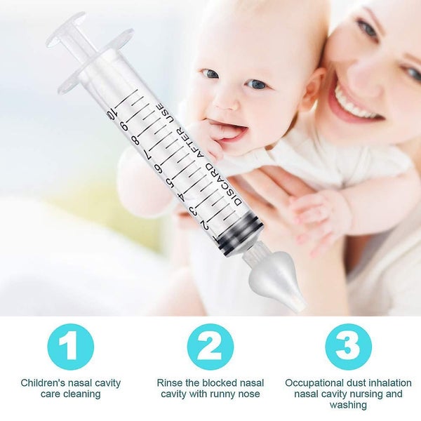 Infant Nose Cleaner Baby Needle Tube Nasal Irrigator Soften Nasal Scab Reusabl Carousel 2