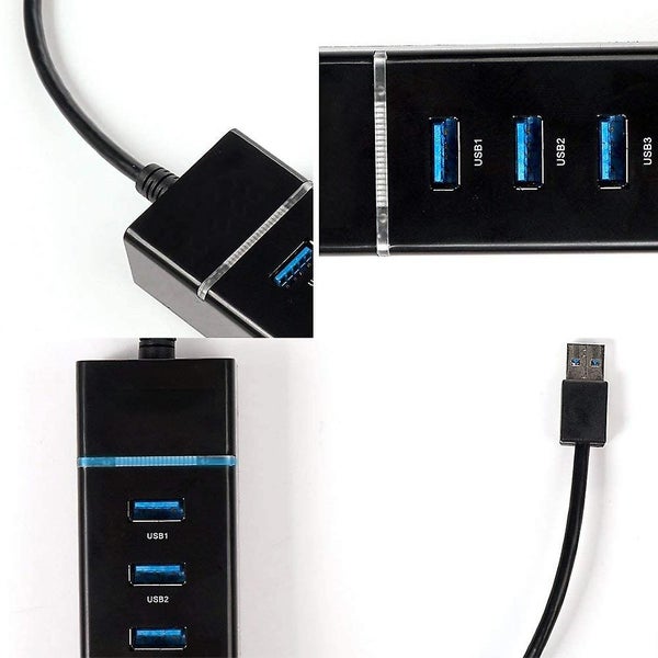 4-port Usb 3.0 C Hub Super Speed Data Hub For Windows Mac Os Linux Macbook Lap Carousel 5