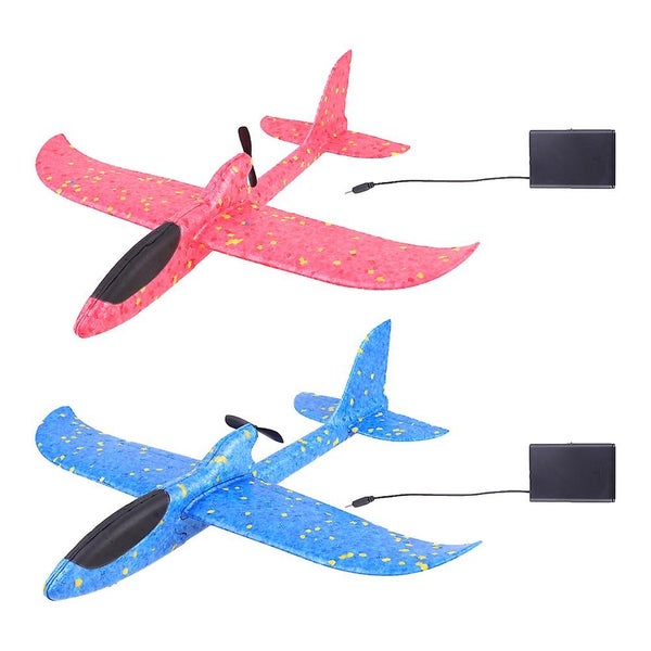 2 Pcs Boys Kids Toys Foams Plane Toy Kids Airplane Activities Styrofoam Glider Carousel 1