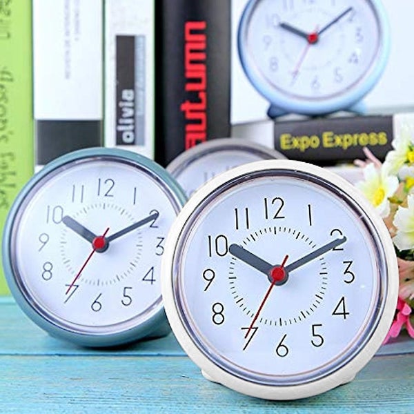 Bathroom Clock Modern Kitchen With Suction Cup Moisture-proof And Fog-proof Wa Carousel 5