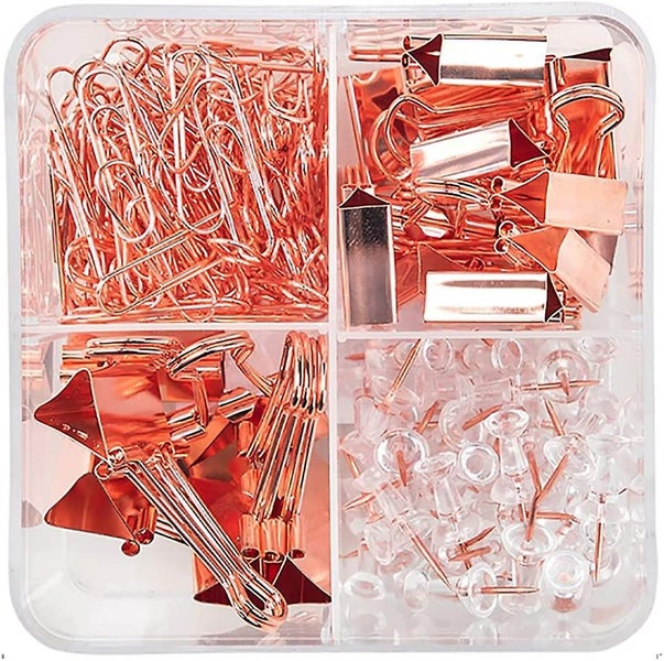 Binder Clips Paper Clips Push Pins Sets With Box Assorted Office School And Ho Carousel 1