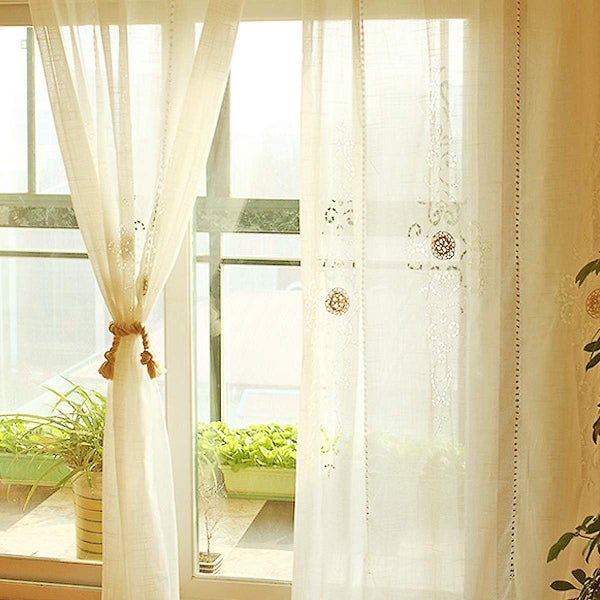 4-piece Natural Cotton Curtain Tiebacks Decorative Rope Holdbacks Carousel 5