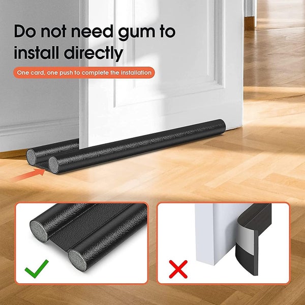 Twin Draft Stoppers For Bottom Of Doors 2 Pack Door Draft Blocker Guard Noise Carousel 5