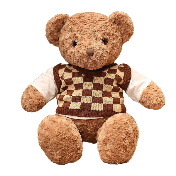 Teddy Bear Doll Cuddle Bear Plush Toy Wear Sweater Bear Toy Carousel 1