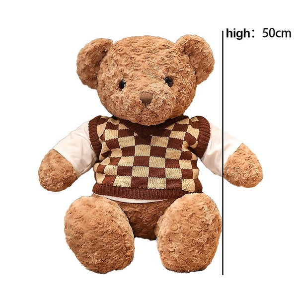 Teddy Bear Doll Cuddle Bear Plush Toy Wear Sweater Bear Toy Carousel 2