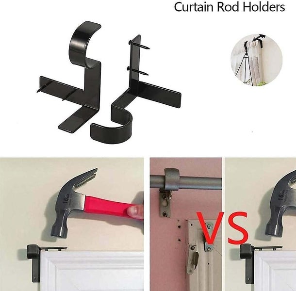 Curtain Single Hook Black Two Piece Set Carousel 5