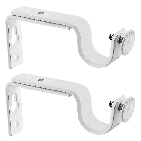 Winomo 2pcs 18-22mm Adjustable Curtain Holder Curtain Drapery Rod Bracket whit Carousel 1