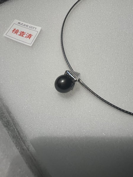 GSTV 10mm Tahitian Pearl Pendant with SV choker Carousel 2