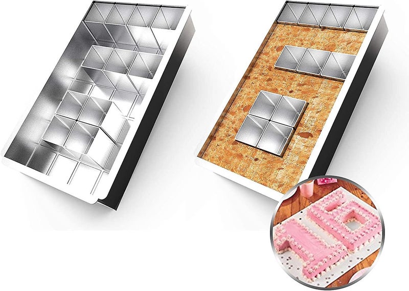 Aluminum Baking Molds/cake Tin Adjustable Non-stick Molds For Capital Letters Carousel 1
