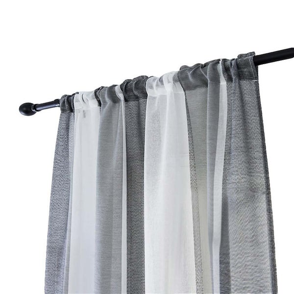 Multicolor Striped Voile Curtain Minimalist Modern Tulle Sheer Curtain Yarn Cu Carousel 1