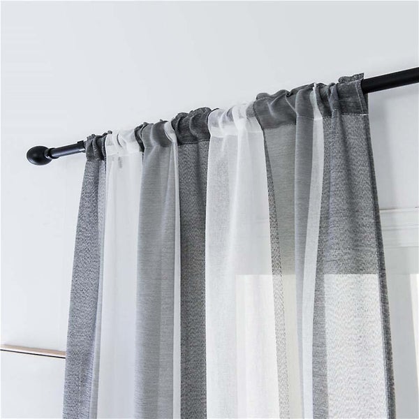 Multicolor Striped Voile Curtain Minimalist Modern Tulle Sheer Curtain Yarn Cu Carousel 3