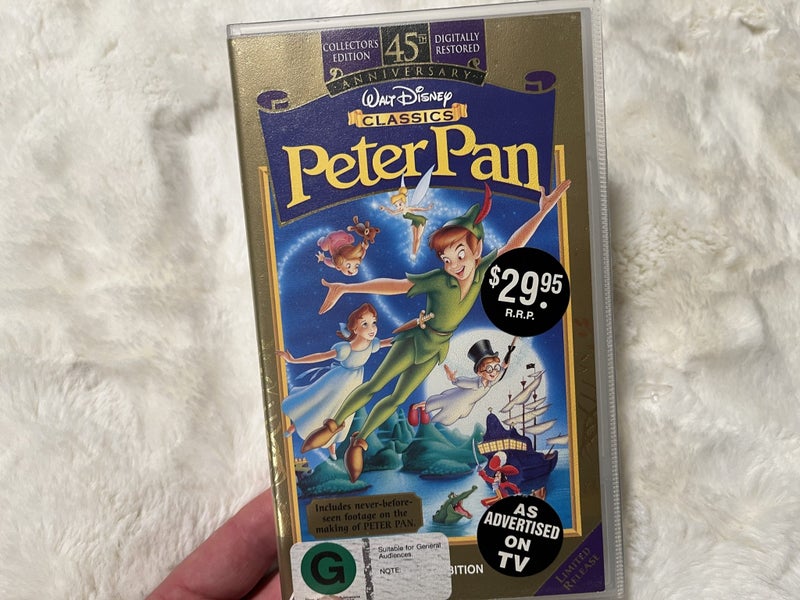Walt Disney Peter Pan 45th Anniversary Edition VHS - As new! Carousel 1