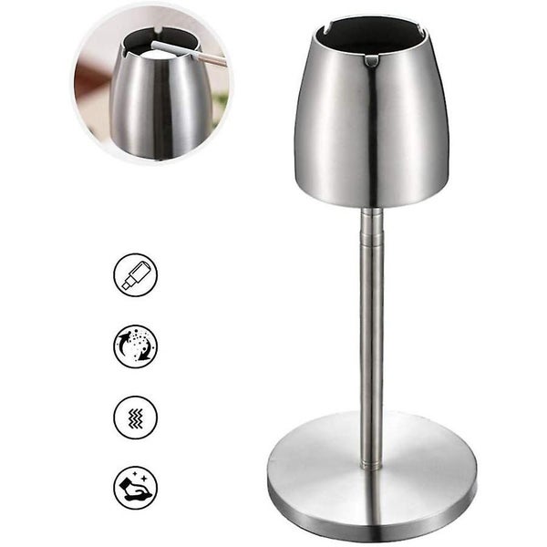 Stainless Steel Ashtray Round Cigarette Ashtray Bin For Indoor Or Outdoor Use Carousel 1
