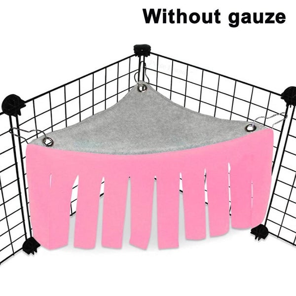 Hamster Hammock Guinea Pig Rabbit Tassel Corner House Hide Tent Nest Pet Hide Carousel 1