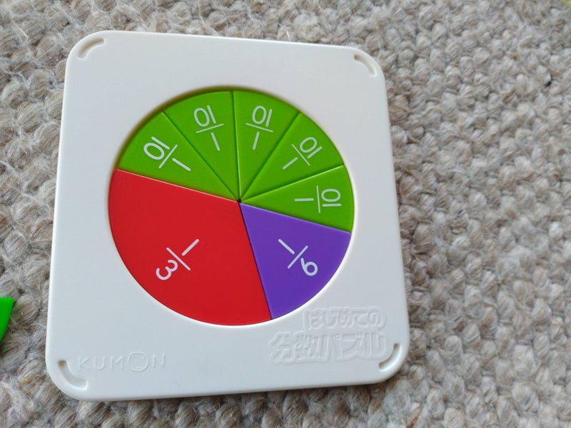 The First fraction puzzle-Educational toy Carousel 3