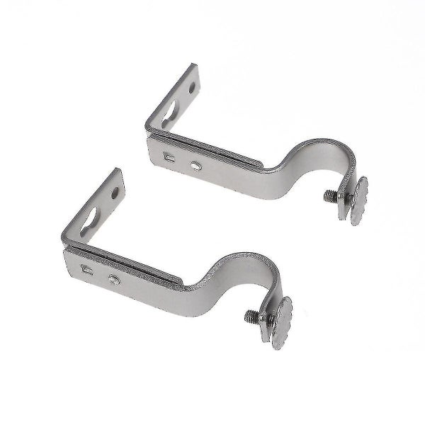 2pcs 18-22mm Adjustable Curtain Holder Curtain Drapery Rod Bracket matte Nicke Carousel 1