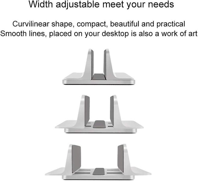 Vertical Laptop Stand Laptops Cradle Holder Laptop Standing Desk Dock With Adj Carousel 2