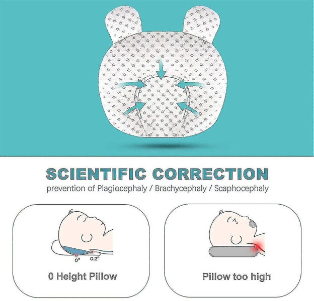 Soft Baby Nursery Pillows Unisex Newborns Head Shaping Infant Support Sleeping Carousel 4