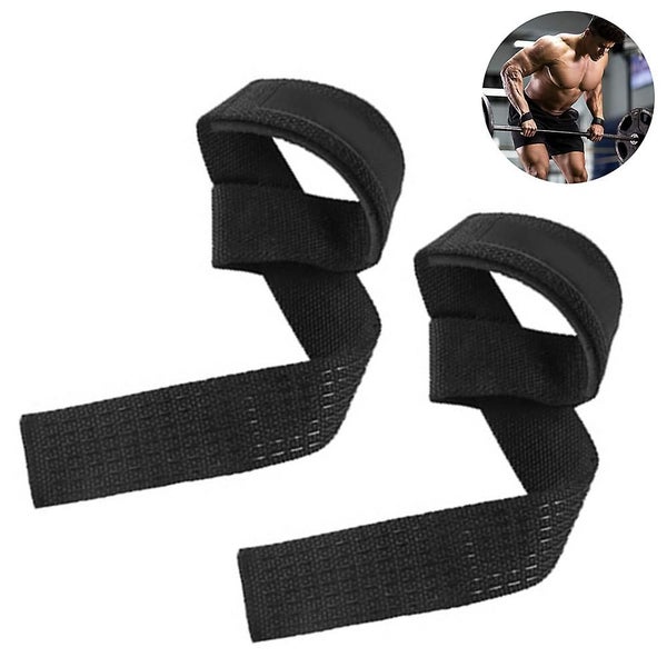 Lifting Wrist Straps For Weightlifting Bodybuilding Powerlifting Strength Trai Carousel 2