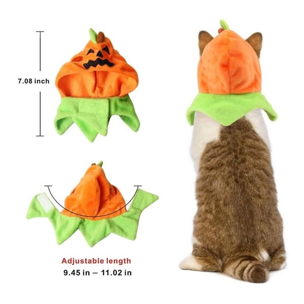 Halloween Pet Products Cat Headwear Dog Halloween Pumpkin Hat Pet Halloween Co Carousel 4