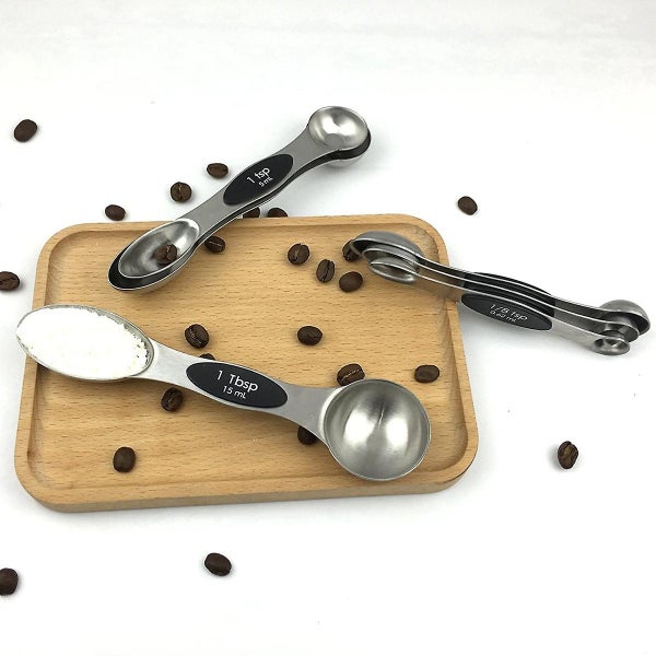 Set Of 6 Stainless Steel Double-headed Measuring Spoons Carousel 2