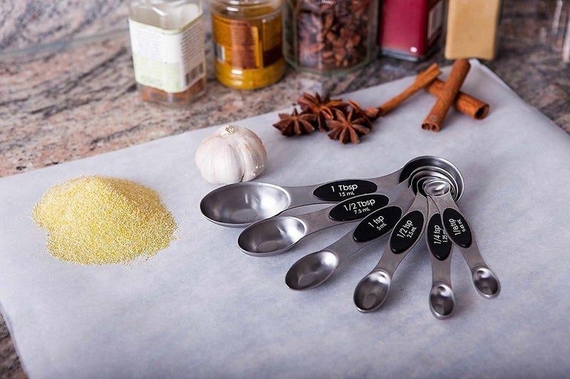 Set Of 6 Stainless Steel Double-headed Measuring Spoons Carousel 4