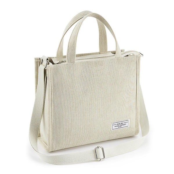 Leisure Shopping Bag - Fashion Corduroy Handbag For Women Carousel 1