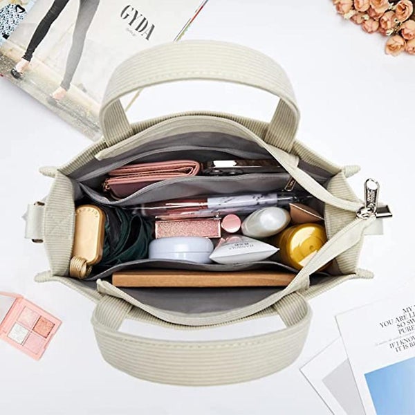 Leisure Shopping Bag - Fashion Corduroy Handbag For Women Carousel 5