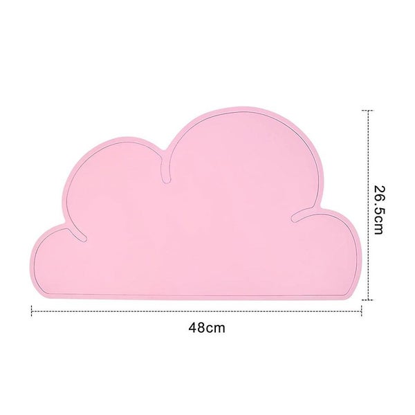Placemat Cloud Table Set Child-friendly Design And Subtle Color Pad Bpa-free L Carousel 2