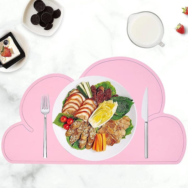 Placemat Cloud Table Set Child-friendly Design And Subtle Color Pad Bpa-free L Carousel 5