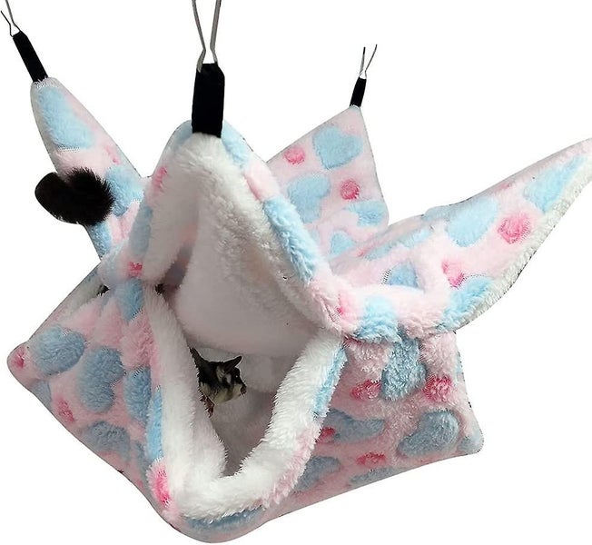 Pet Hammock Cozy Hanging Bed For Small Pets hamsters Ferrets Parrots Guinea Pi Carousel 1