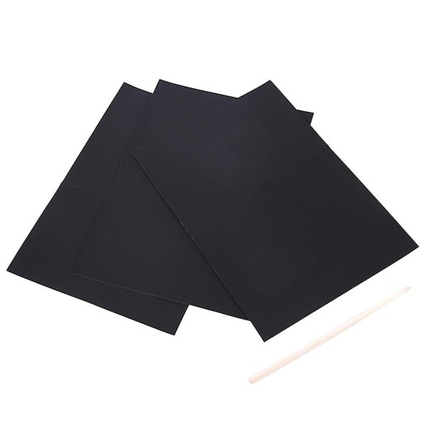 55 Pcs Black Rainbow Paper Scratch Paper Scratch Drawing Paper Scratch Paintin Carousel 1