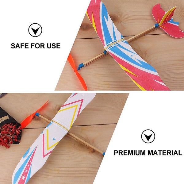 6pcs Diy Airplane Toys Flying Glider Planes Educational Plaything random Style Carousel 2