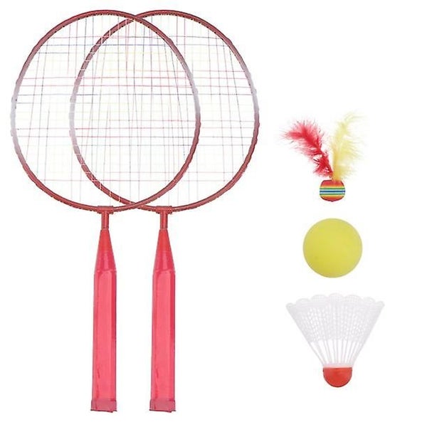 Badminton Tennis Rackets Balls Set Children Kids Outdoor Sports Parent-child S Carousel 1