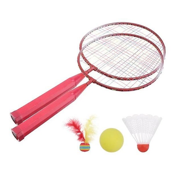 Badminton Tennis Rackets Balls Set Children Kids Outdoor Sports Parent-child S Carousel 2