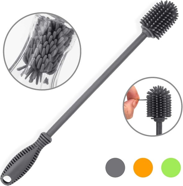 Silicone Bottle Cleaning Brush With Long Handle 12.5 Water Bottle Cleaner For Carousel 2