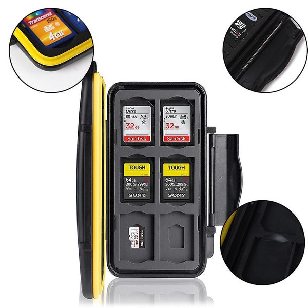 1 Pcs Le-48 Slots Memory Card Case Card Holder For 12 Sd & 12 Tf Water-resist Carousel 5