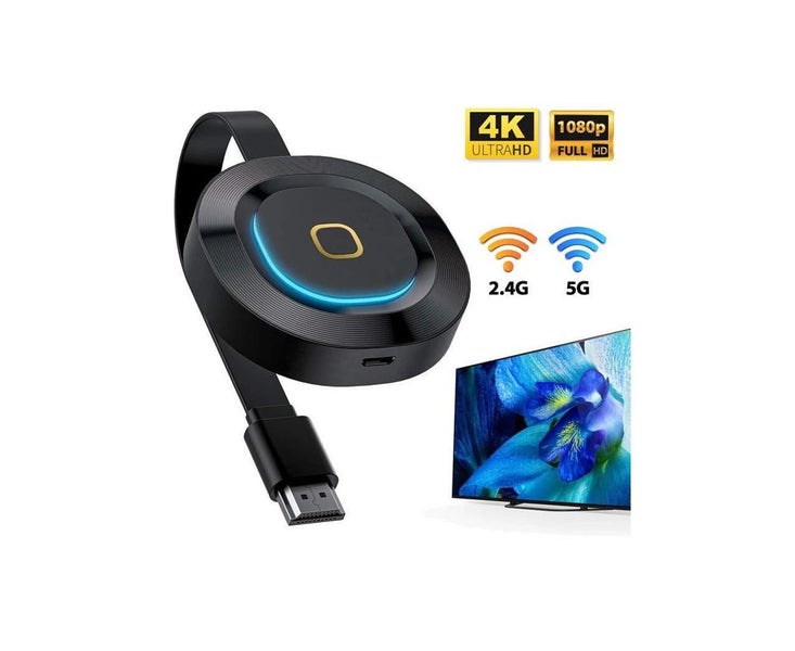 Wireless HDMI Display Dongle 5G+2.4GHz, 4K Ultra HD WiFi Adapter Streaming Vi... Carousel 1