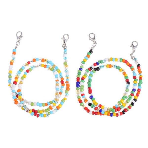 2pcs Fashionable Mask Chain Mask Hanging Chains Glasses Chain For Daily Use Carousel 1