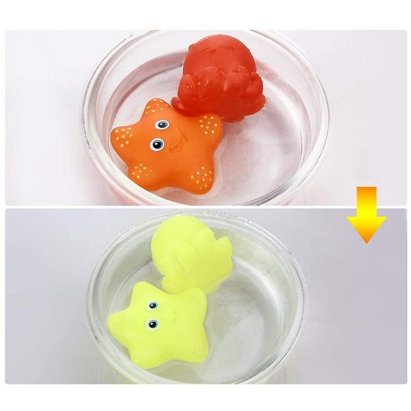 Baby Bath Toys Bathtub Toys With Fishing Nets Discoloration Floating Spitting Carousel 5