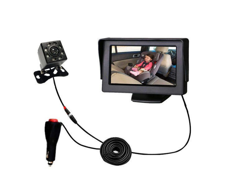 Baby Monitor for Car Back Seat Baby Car Camera with Night Vision Carousel 1