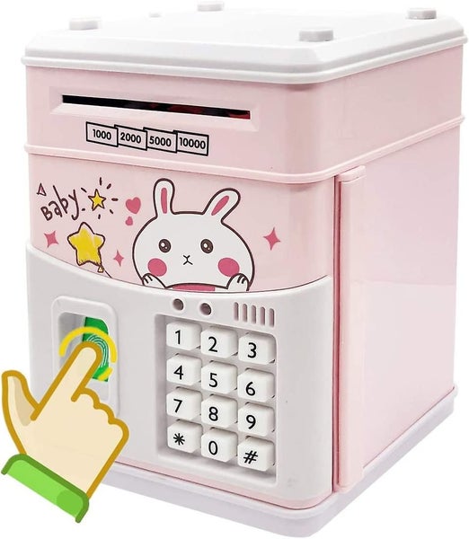 Electronic Piggy Bank For Girls Kids Safe Money Bank With Personal Password Se Carousel 1