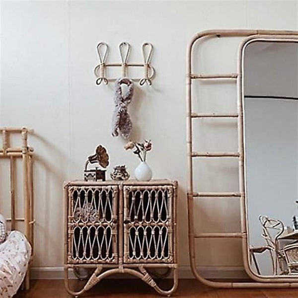 Rattan Wall Hook Children's Clothing Storage Rack Decorative Hanger For Childre Carousel 5